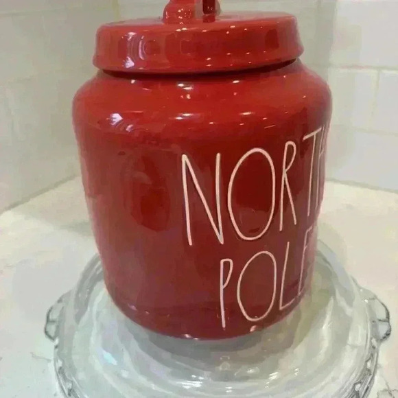 Rae Dunn “North Pole” Large Chubby Canister BRAND NEW - Picture 4 of 13